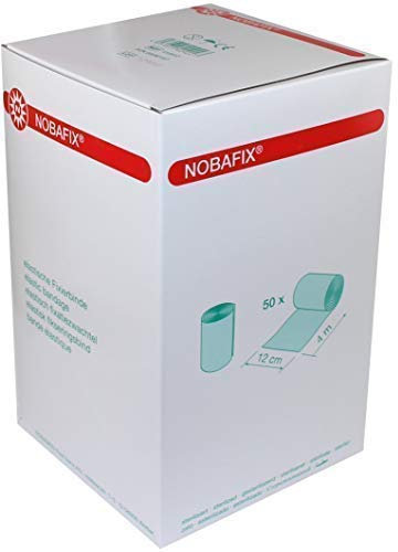 Nobafix Mullbinden 50 Stück Fixierbinden von Nobamed (12 cm x 4 m)