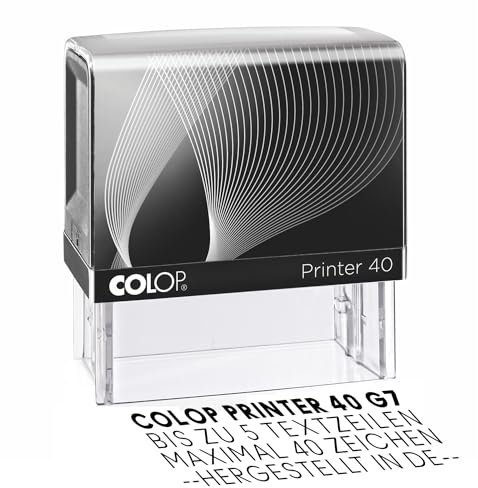 Stamp by Me | Personalisierter Stempel mit Selbstgravur | Personalisierter Geschäftsstempel | Unterschrift, Adresse, Bankeinzahlung | Zuhause oder im Büro | Schwarze Tinte | 4 Zeilen | 58x22mm