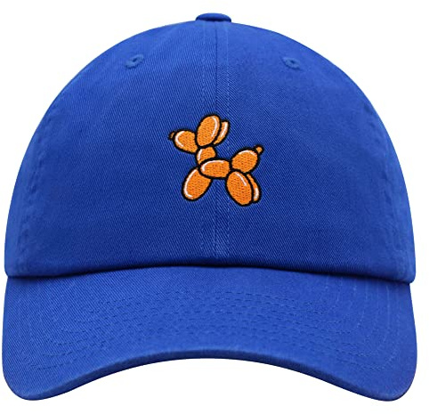 JPAK Balloon Dog Premium Dad Hat Embroidered Cotton Baseball Cap Fun Bar Ballon Blue