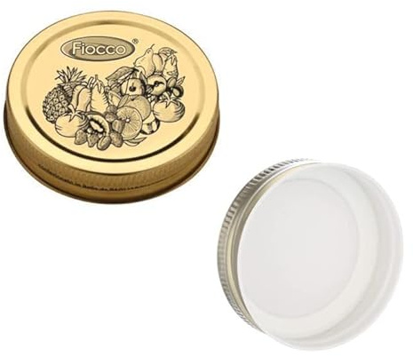 OPIROS Capsule A Vite Per Vasi Vasetti Barattoli In Vetro Per Conserve Marmellate Confetture Casalinghe Tappo Con Filettatura (Diametro 70 MM, Pezzi 6)