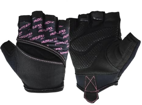 Hustlers Only Gym Gloves for Men and Women Workout Gloves provide palm protection and Non-Slip Grip Exercise Glove for Weight Lifting, Bodybuilding, & Deadlift - Signature Pink, XL