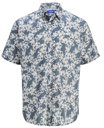 Jack & Jones Jorjoshua Split AOP Shirt SS, Resistente al Agua, L