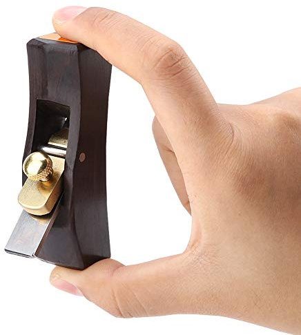 Raboteuse à Main en Bois Portable ébène, Mini Avion à Main Inférieur en Arc D'ébène Charpentier Rainurage du Bois Coupe Bricolage Avion en Bois