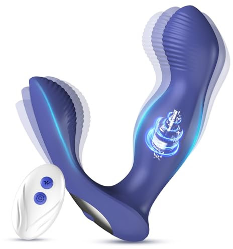Analvibrator Erotisches Sex Spielzeug für die Männer Paare, Prostata-Massagegeräte mit Fernbedienung, Anal Dildo Analvibratoren Vibratorensets Analplug mit 9 Vibrations 9 Rotations, Swing Sex Toys