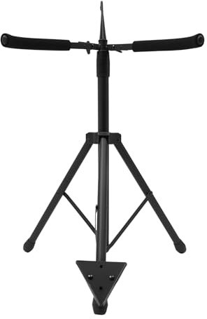 Cello-Ständer, A-Rahmen, Vorzeigeständer, Gitarrenständer aus schwarzem, Ständer für Zupfinstrumente, Gitarrenbodenständer, Einstellbare Höhe 74-120cm