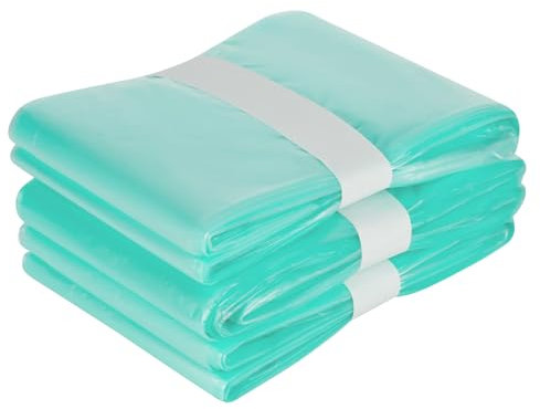 BSSMMAI Nappy Bag Refill Film - Pack of 3 Refills - Compatible with Korbell Classic & Litter Champ - Odour & Leak-Proof - Green, 16L, 35cm x 12m