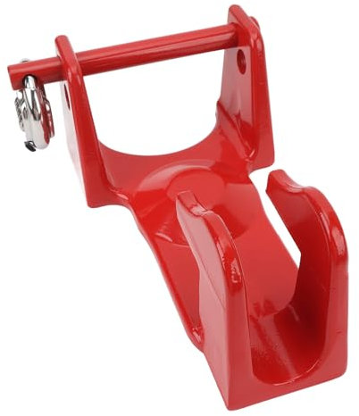 PUNELE Candado de remolque con pasador para 2 5/16 acoplamientos, fuerte y de seguridad (rojo)