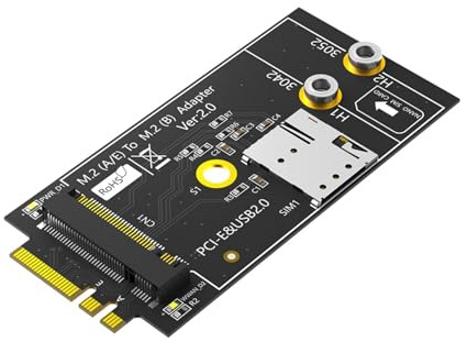 Chiave A+E Interfacce Convertitori Per Chiave B Adattatore Con Slot Per Scheda Per 3G LTE WWAN Modulo Modem Desktop Adattatore di Espansione