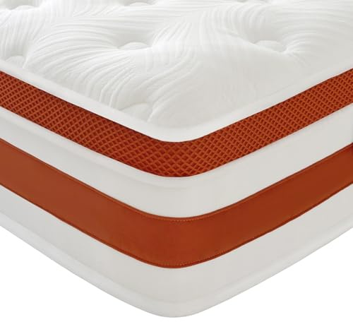 Good Nite Small Double Mattress 4FT, 11 Inch Hybrid Memory Foam & Pocket Sprung, 7-Zone Orthopedic Support, Medium Firm Feel, 3D Breathable Mesh for Motion Isolation, 120x190x28cm