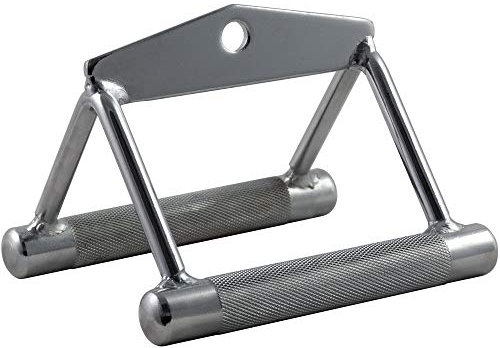 GYM MASTER Heavy Duty Twin Seated Row V Handle Grip Cable Attachment