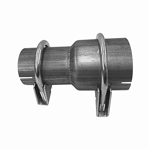 Rörreducerare Ø 40 45 50 55 60 65 70 75 mm avgasrörsadapter 2 klämmor (Ø 40 mm till Ø 55 mm (inuti))