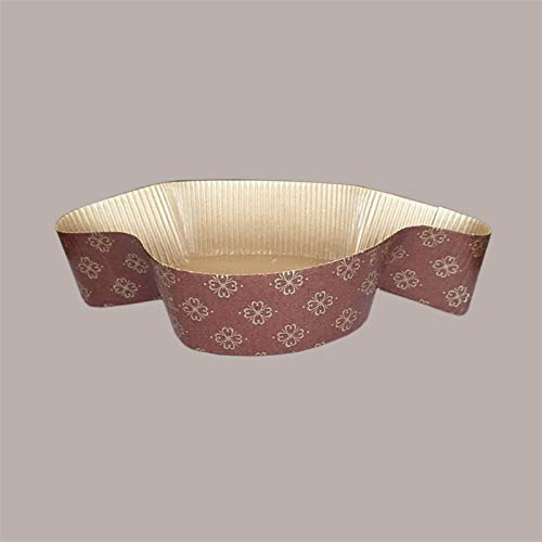 Lucgel Stampo Forma Cottura per piccola Colomba Pasquale da 100 g in Carta Forno 11x15,5H3 cm - 20 pezzi -