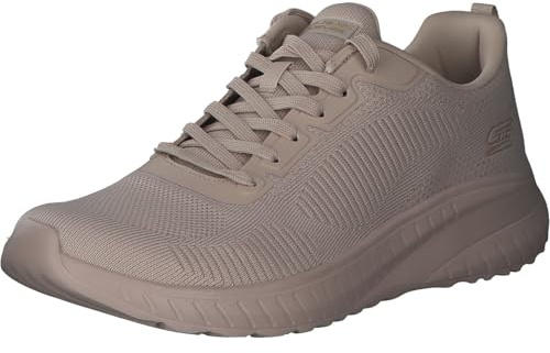 Skechers Women's Squad Chaos Face Off Trainer, Natural, 5.5 UK