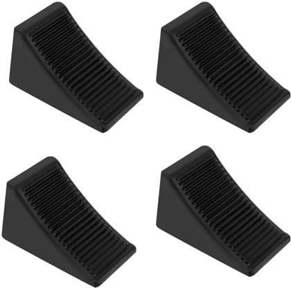 Skyplanet 4 PCS Wheel Chocks Heavy Duty Extra Large Solid Rubber Wheel Chock for Your Camper,Trailer,RV,Truck,Car or ATV