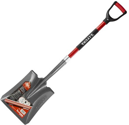 Pala de Jardinería de Alta Resistencia - 22 x 29 x 105 cm - Modelo 8541FS - Capacidad Extrafuerte con Mango de Fibra de Vidrio - Cabeza Forjada - Ideal para Obra y Agricultura - Altuna