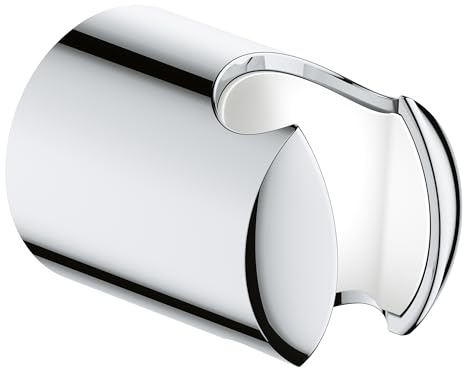 support mural - pour douchette grohe tempesta - chromé - grohe 28605001