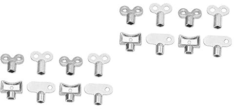 Hoement 16 Stk Heizkörper auslass ventil Entlüftungsschlüssel Ventilschlüssel für Heizkörper entlüftungsventil für heizkörper entlüftungsventile für heizkörper Kühlerschlüssel Silver