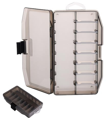 Fishing Tackle Box with Dividers with 7 Adjustable Compartments | Lure and Bait Storage Organiser, Portable Sea & Coarse Fishing Case – Waterproof, For Lures, Hooks & Terminal Tackle