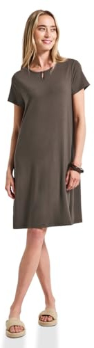 T-shirt klänning i enfärgad, nomad brun, 34