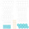 9 PCS Cookie Cutter Set Cake Fondant Mold Set Hexagon Cookies Cutter Geometric Multicutter Square Biscuit Cutters Round Cookie Molds Various Sizes for Cake Decorating and Crafting
