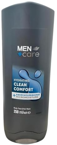 CALIZ GREAT PRICES WHEN YOU SHOP WITH US! Men Clean Comfort Body & Face Shower Gel 250ml (Pack of 3)