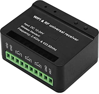 3CH Smart WiFi garagedörröppnare kontroll, APP-fjärrkontroll 433,92 hmz 3 kanaler WiFi-omkopplare automatisk grindmottagare