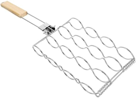 Porta Pannocchie sulla Griglia Pieghevole Utensile Da Cucina Per Grigliare