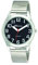 Ravel - Unisex Super Bold Sight Aid Watch with Big Numbers on Stainless Steel Expander Bracelet - Silver Tone/Black Dial