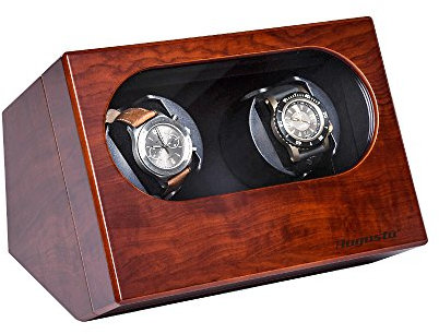 AUGUSTA Uhrenbeweger für 2 Uhren (Bubinga Holz)