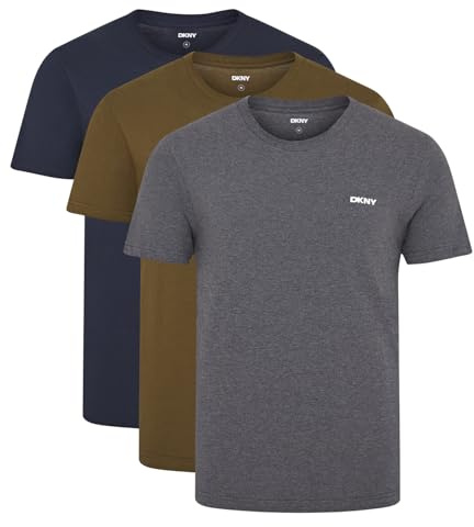 DKNY Giants Camiseta de Hombre Hombre (Pack de 3)