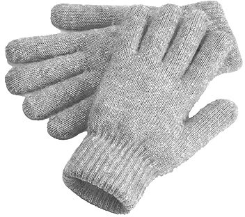 Beechfield® B387 Cosy Ribbed Cuff Gloves - Grey Marl