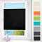 Plissee ohne Bohren klemmfix Schwarz 85x90cm Plisseerollo mit Klemmträger Blickdicht easyfix Jalousie Rollo für Fenster und Tür