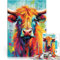 1000-teiliges Puzzle für Erwachsene Yak-Gemälde als Puzzle-Geschenk Wanddekoration einzigartige Geburtstags 26x38cm