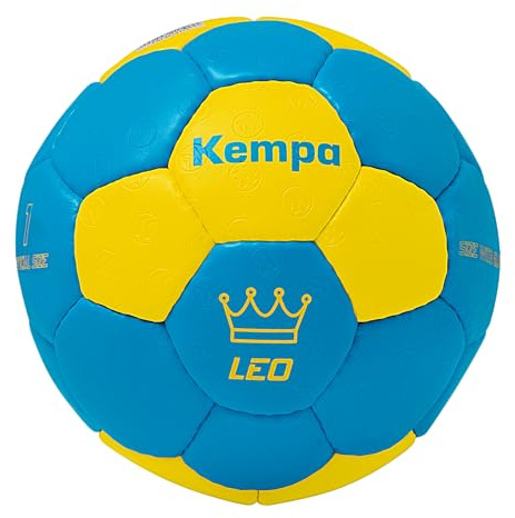 Kempa Balonmano para niños y Adultos | Leo | Balón de Entrenamiento y Partido Suave y con Buen Agarre en Tallas 0 a 1