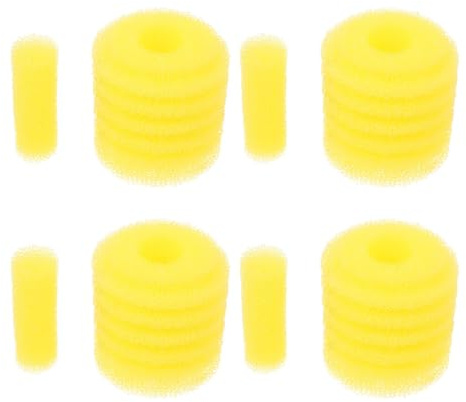 Gatuida Esponja de Filtro Portátil Amarilla para Acuario 5 Piezas, Esponja de Prefiltro Profesional para Tanques de Agua Dulce y Salada, Filtración