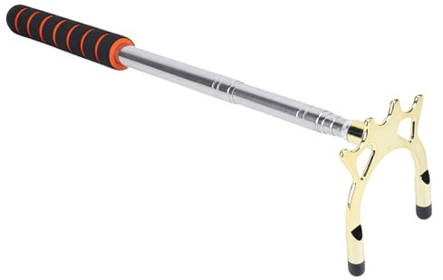 Jiawu Bâton de Pont de Piscine Télescopique, Pont de Queue de Billard Extensible Robuste en Acier Inoxydable pour Diverses Positions, fonctionnalité Polyvalente pour Différents Types de Queues