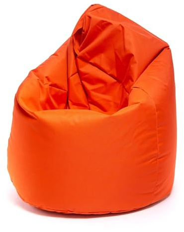 Ecopuf - Sako Pouf Fåtölj Utomhus - Sittsäck barnrum - Snygg Tyg-Sittsäck - Avslappnande fåtölj - Heminredning - Fåtölj Storlek L - 70x110cm - Orange Nc9