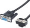 RIIEYOCA Cavo VGA a 90 gradi, verso l'alto VGA maschio a VGA femmina cavo 1080P Full HD monitor del computer cavo 0.5M (U)