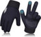 OKIDSO Guanti invernali per bambini, per ciclismo, touch screen, spessi, impermeabili, antivento, antiscivolo, per attività all'aria aperta, in pile caldo, Blu, M(8-10 Jahre)