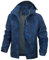 PADOLA Veste Homme mi Saison Veste de Pluie Homme Coupe Vent imperméable Blousons Printemps été Softshell Camouflage Legere Manteau Automne Hiver (1 Bleu XL)