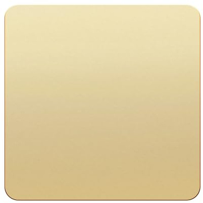 LIDER Screwless 1-Gang Blank Faceplate, Blank Plate for Wall Socket, Flat Cover for Standard UK Pattress Boxes, Flame-Resistant Polycarbonate, Round Edges, UKCA Certified, Gold