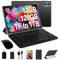DEERTiME 2025 Newest Tablet 10 Pulgadas Android, 12 GB RAM+128 GB ROM(TF 1TB), 5G+2.4G WiFi, 8 Core 2.0 GHz, BT 5.0, Widget, 6000 mAh, 5+8MP, Certificada GMS Tableta con Teclado + Funda - Negra
