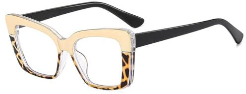 ETETGVG Lunettes haut de gamme, verres en résine (bordeaux)