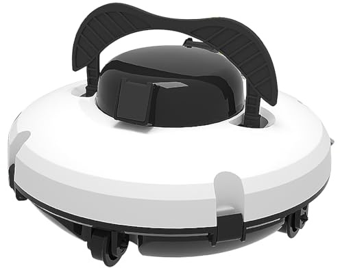 Robotic Pool Cleaner, Cordless Pool Vacuum Powerful Suction 120 Min Runtime Pool Cleaning Robot Self-Parking Pool Cleaning Robot 3 Cleaning Model for Above In-Ground Pool Pool Up to 1000 Sq.ft