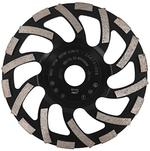 PRODIAMANT Meules boisseaux diamantée 150 mm x 22,2 mm Turbo ST91 Meule diamantée Asphalte Chape Qualité professionnelle