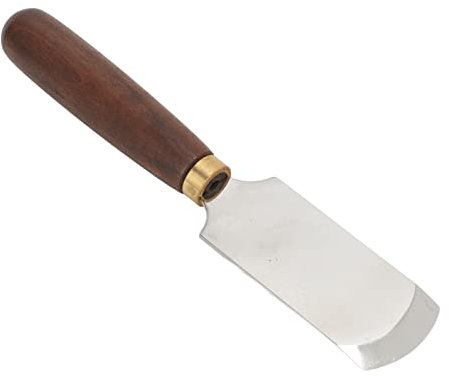NEZE Coltello da bordo in pelle, coltello rotondo in pelle buona mano di lavoro per il taglio di cuoio per fai da te in pelle