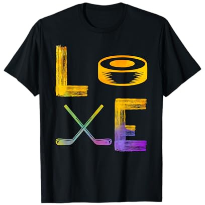 Love Hockey Girls Apparel For Ice Hockey Girl Womens Hockey T-Shirt
