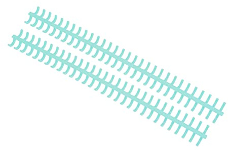 Lot de 10 bandes de reliure 30 trous découpables Outil de reliure résistant à l'usure 10 mm Utiles scolaires (bleu tendre)