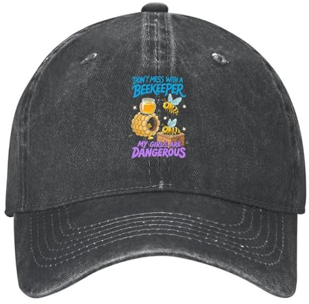 CIUEWUYV Beekeeper Unisex Baseball Cap Washed Denim Hat