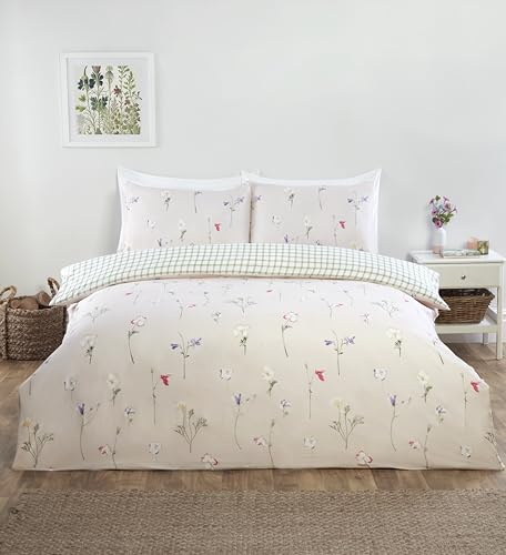 Rapport Home Niamh - Set di biancheria da letto in microfibra per letto singolo, reversibile, lenzuolo con angoli e federe abbinate